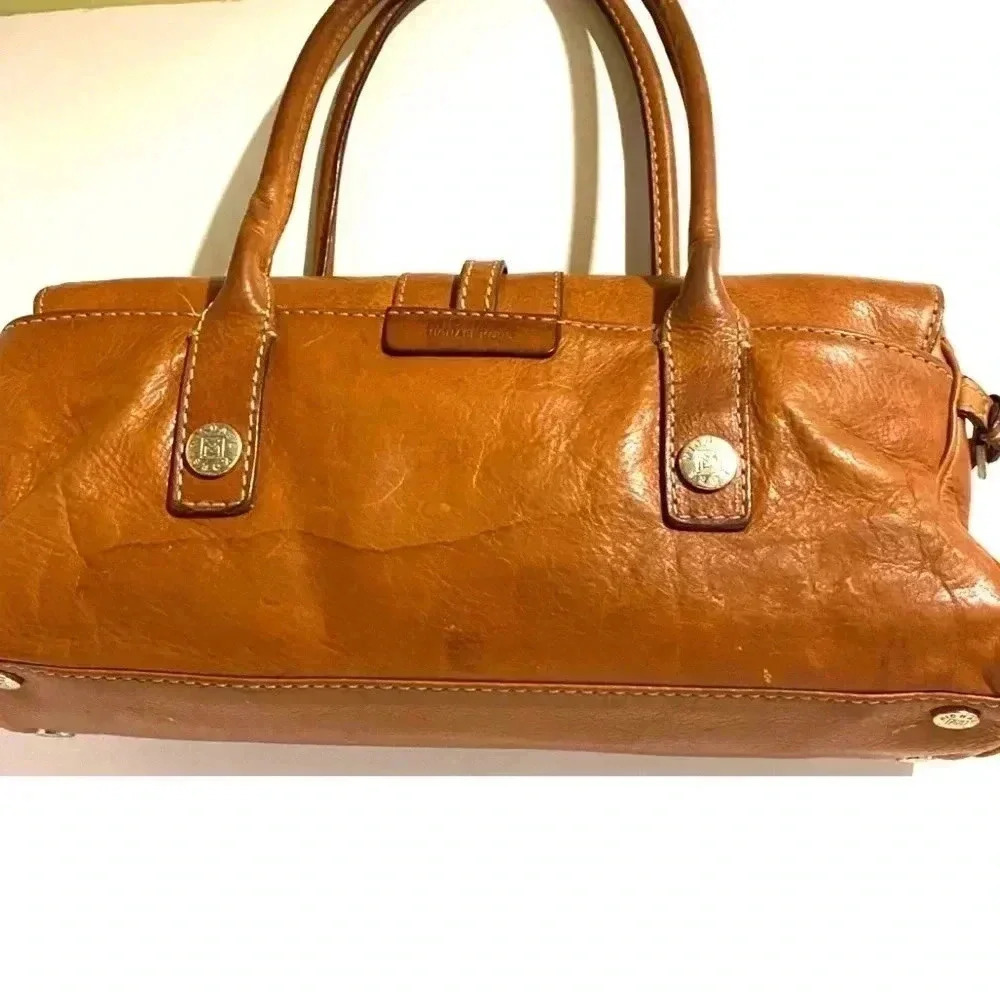 Michael Kors brown distressed leather satchel handbag - Picture 2 of 11